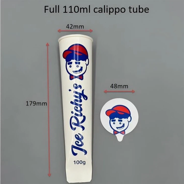 Ice Lolly Jelly Calippo Paper Squeeze Tube