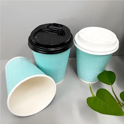 10oz topla šalica od valovitog papira - Ekološki-prijateljska i izolirana za kavu i čaj Ø90